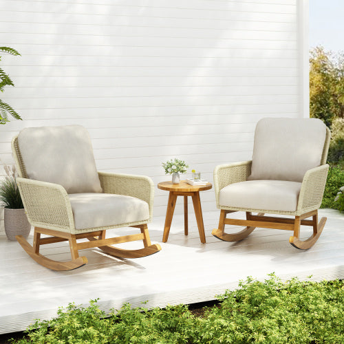 Contemporary Wicker Rocking Chair