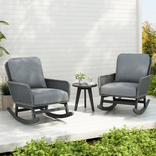 Contemporary Wicker Rocking Chair