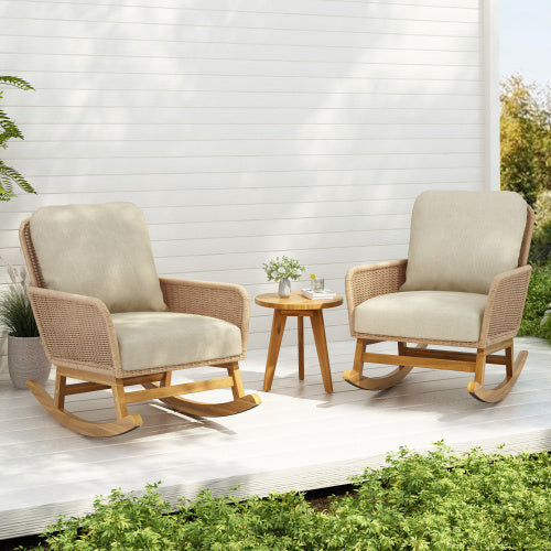 Contemporary Wicker Rocking Chair