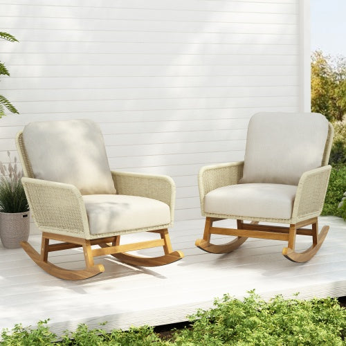 Contemporary Wicker Rocking Chair