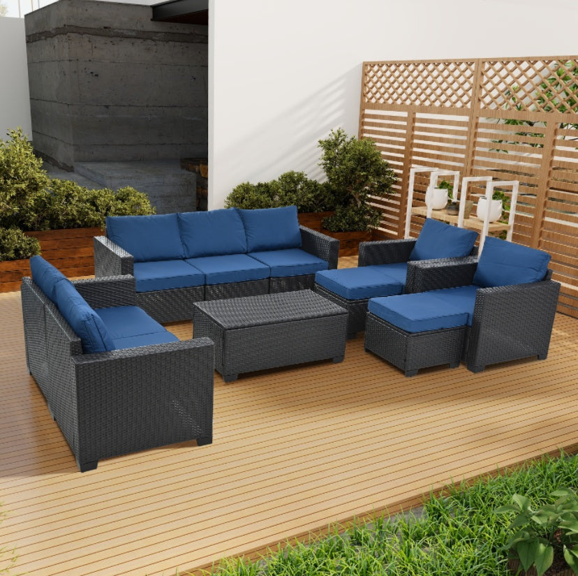 10 Piece Patio Furniture Set with Table