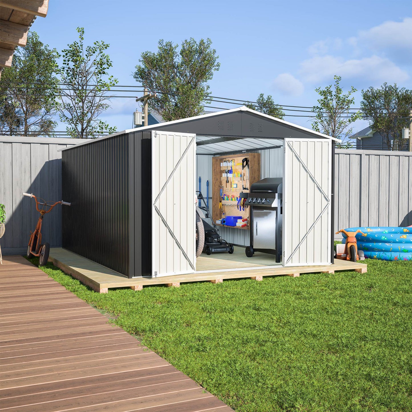 10x12 FT Outdoor Tool Storage Shed
