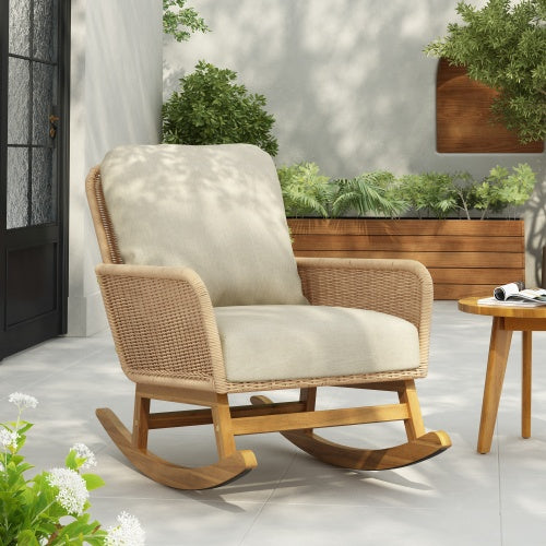 Contemporary Wicker Rocking Chair
