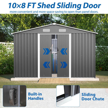 10x8 FT Outdoor Storage Shed