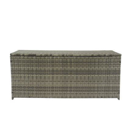 113 Gallon Wicker Patio Deck Box With Lid