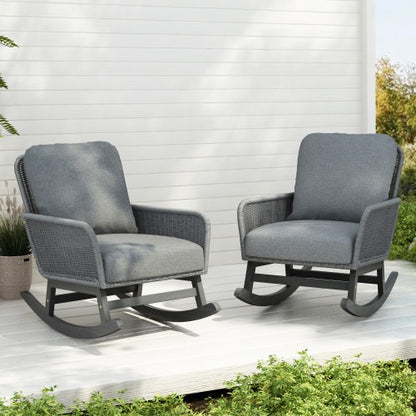 Contemporary Wicker Rocking Chair