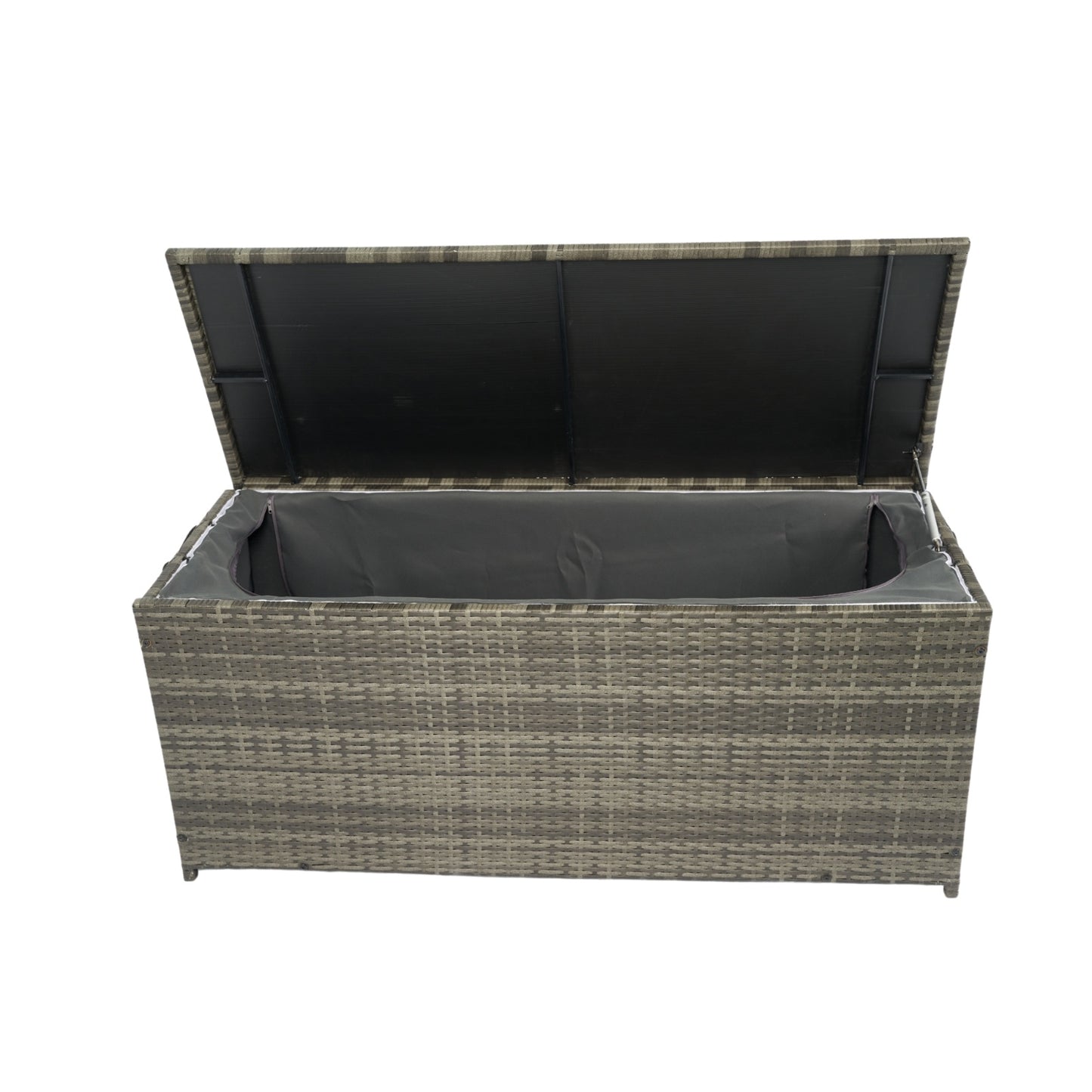 113 Gallon Wicker Patio Deck Box With Lid
